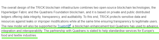 🇪🇺will be happy to adopt solutions that can contribute to environmental protection. 
#TRICK is helpful in economically motivated ♻️ in textile supply.
This project reported #Truebit & #Quadrans as a used tools and received🇪🇺funds.
📄trick-project.eu/news/how-trick…