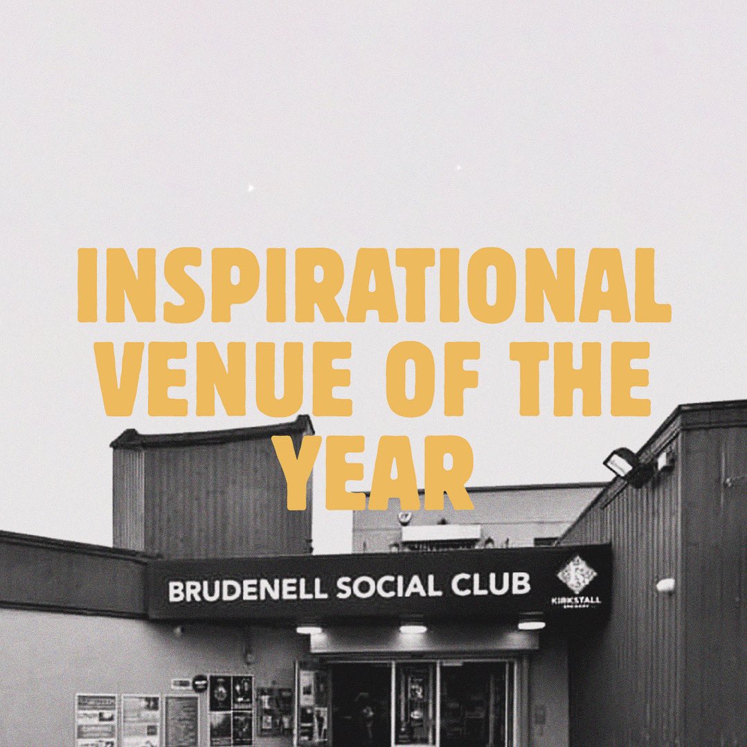 Congratulations to the iconic Leeds venue @Nath_Brudenell Social Club who won the Inspirational Venue of the Year award for under 500 capacity, at the first ever #NorthernMusicAwards, hosted by the UK music therapy charity, Nordoff and Robbins.