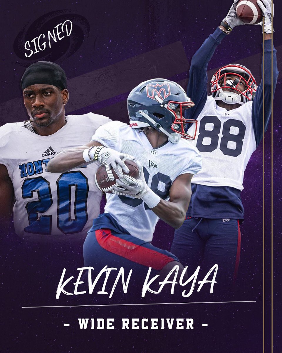 🚨 Signing Alert 🚨 

Introducing the final addition to our offense, six foot three wide receiver, Kevin Kaya! 😮‍💨

Check out the full article here:
frankfurt-galaxy.eu/3751-2/

#FrankfurtGalaxy #PurpleFamily #AmericanFootball #ELF24 #BGA #FirstEver @ELF_Official