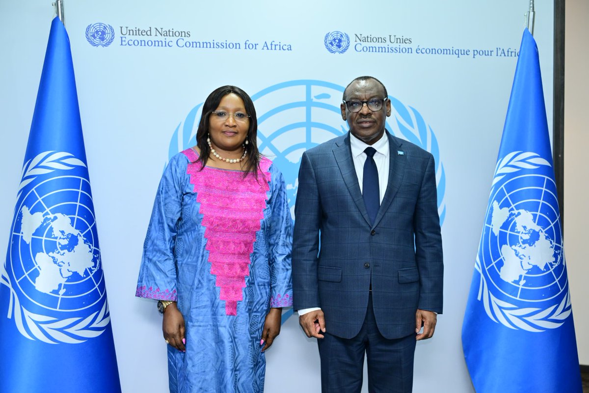 @ECA_OFFICIAL Exec  Secretary @ClaverGatate met with @UNEP Africa Director & Regional Rep, Rose Mwebaza on joining efforts to deliver tangible  environmental benefits for Africa in: #CarboncCedits #CriticalMinerals #biodiversity #InnovativeFinancing #Tech & Innovation 
#ARFSD2024