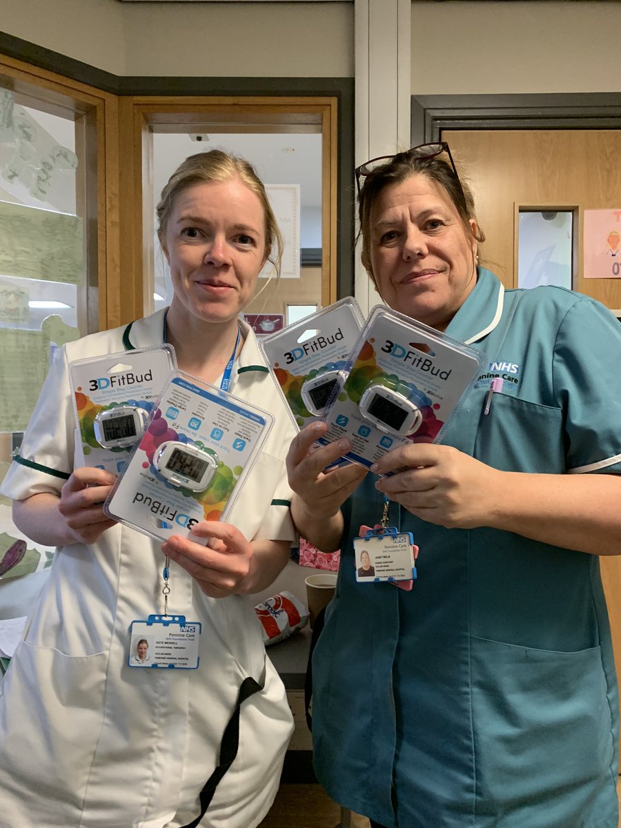 The team on Taylor ward are getting ready for #MentalHealthAwarenessWeek (13-19 May), with these new step counters. This year's theme is to move more, which has countless benefits for our mental health. How will you #MoveMoreForMentalHealth? Make a pledge and share it with us.