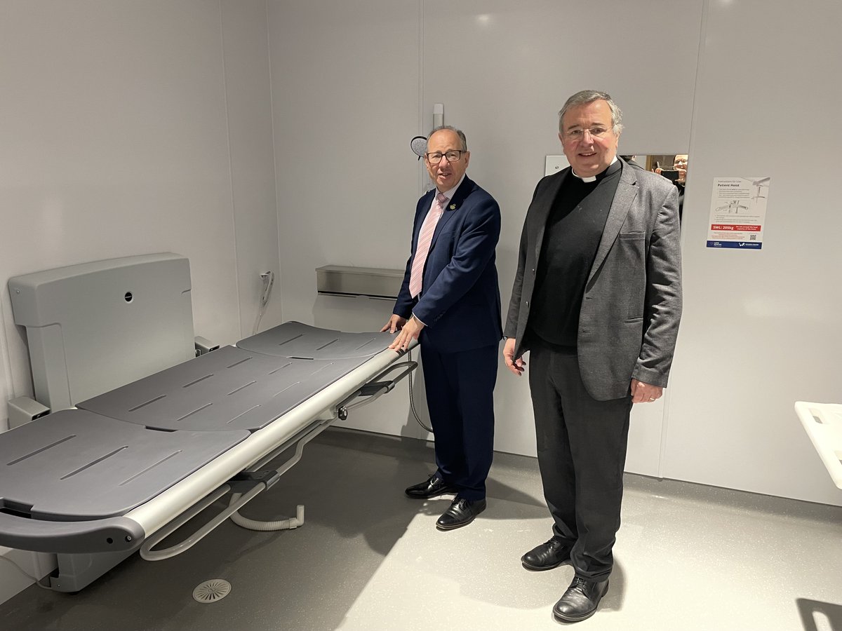 Yesterday I had the pleasure of visiting <a href="/ExeterCathedral/">ExeterCathedral</a> with colleague Paul Playford to see their newly installed changing places facilities, supported by @Benefacttrust, with specialist equipment, to assist families and carers of people with multiple learning/physical needs.