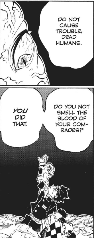 itsYato1's tweet photo. @SaaraAdam21 He has problem with self-image because of his survivor's guilt and self-worth issues. That's why Muzan, in the scene at the end of the story, was acting as his conscience. It was a final test for Tanjiro to move past his trauma. (2/2) https://t.co/Y0wgZQVRMh