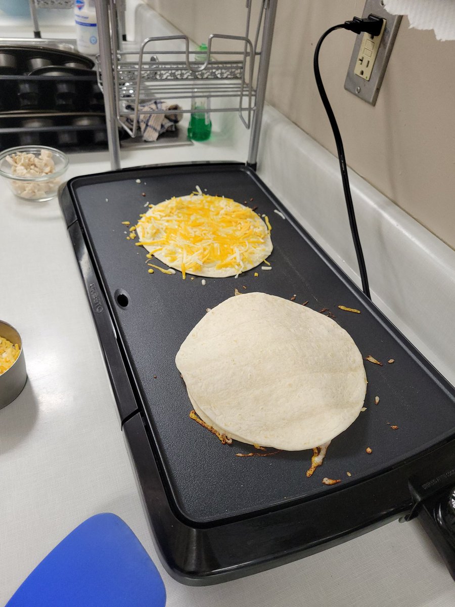 The chicken quesadila's were so cheesey!! #CookingClass #Yummy #QuickFoods #AHSisFamily