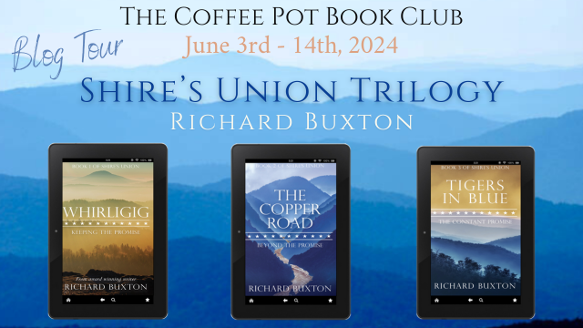 Coming soon on #BlogTour with The Coffee Pot Book Club: 🔥Shire's Union Trilogy by Richard Buxton🔥 Discover an epic, 'terrific' historical fiction series set during the American Civil War! thecoffeepotbookclub.blogspot.com/2024/04/blog-t… #HistoricalFiction #AmericanCivilWar @RichardBuxton65