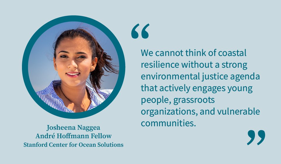 André Hoffmann Fellow @josheena_naggea reflects on blue carbon ecosystems & policies to support coastal resilience for #EarthDay2024. ⤵️ Read the full @StanfordWoods Q&A w/@NatCapProject Jade Delevaux: bit.ly/3QiRH2o
