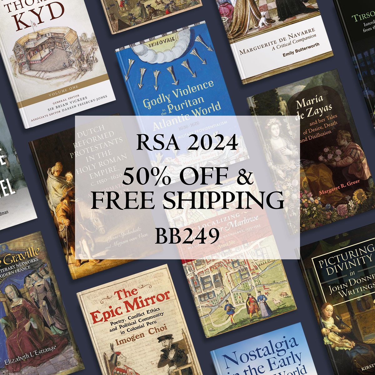 Just 5 days left to get 50% off & free shipping at our #RenSA2024 virtual booth! Use code BB249 before 30 April 2024 to save. Find the full list of titles here: buff.ly/49Z0kGY @RSAorg @DrPastonsRUs #RenTwitter #earlymoderntwitter #twitterstorians
