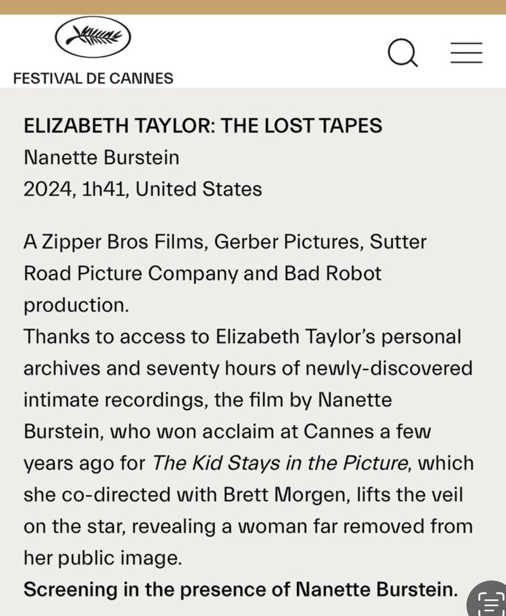 Long time in the making. See you in 🇫🇷! #ElizabethTaylor #Cannes