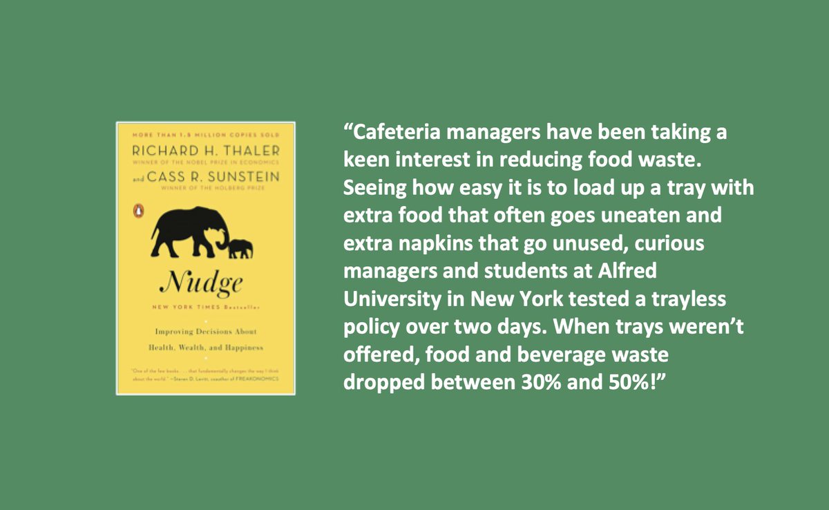 #booklist #bookstagram #booktalk #booktok #greatbooks #greatbooksguide #stopfoodwasteday #stopfoodwaste #foodwasteday #foodwaste #food #cafeteria #nudge @AlfredU @R_Thaler @CassSunstein