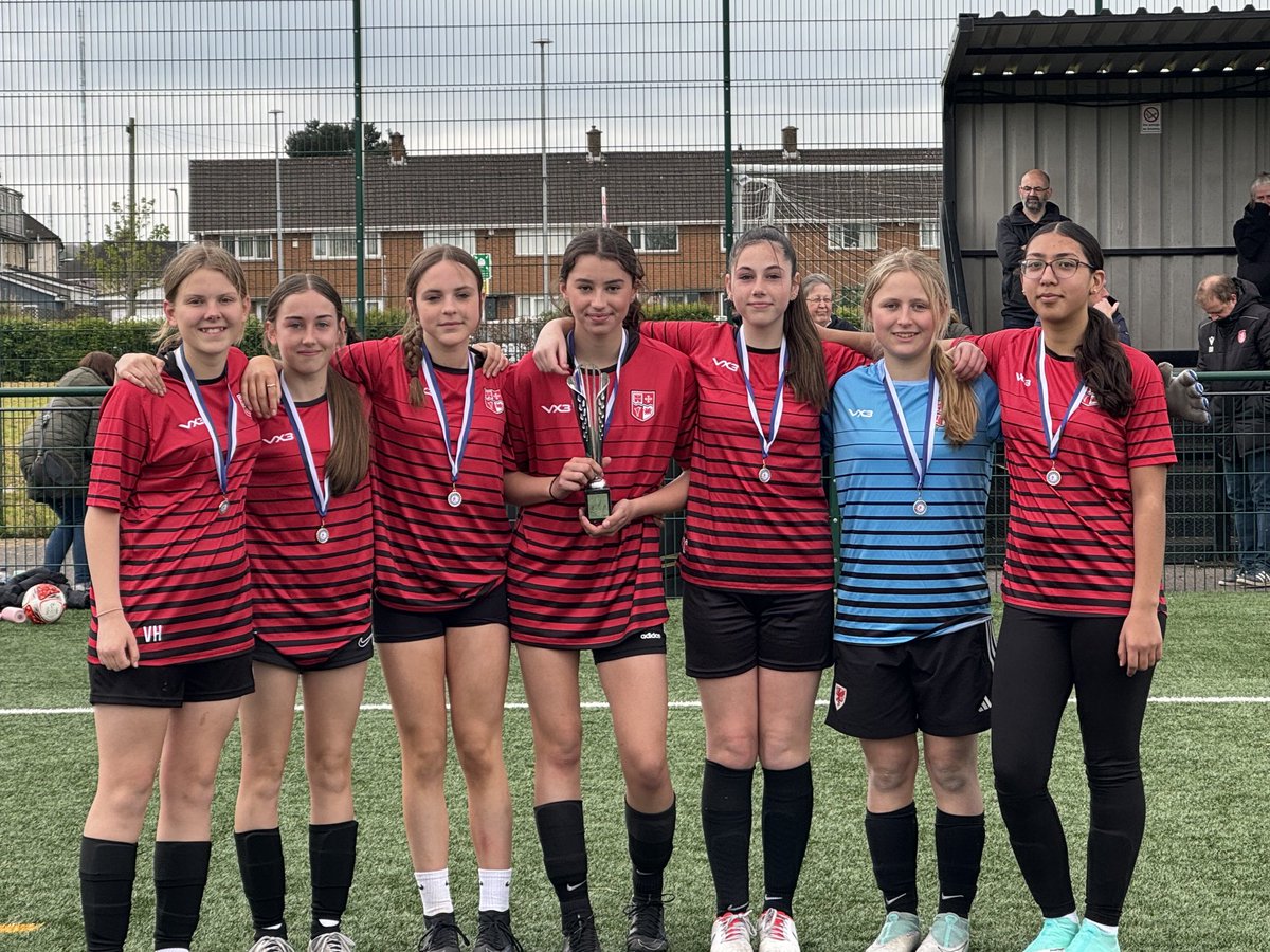 stcyrespe's tweet photo. We are the champions! What a finish to an unbeaten season for these girls. A fantastic game against a tough Glantaf side ending in a tense penalty shootout. What a fantastic group of girls who have battled hard this year and played some outstanding football. Da iawn merched!⚽️🔴 https://t.co/Lx0b7uLfvl