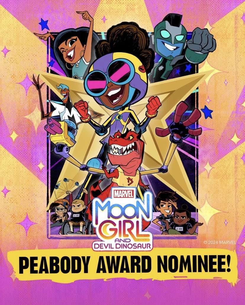 MOON GIRL MAGIC

Moon Girl & Devil Dinosaur has been nominated for a Peabody Award!

#MoonGirlAndDevilDinosaur #DisneyChannel