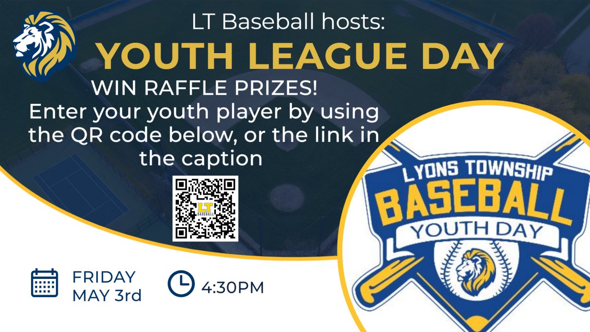 🚨Calling all Youth Baseball Players in the area!🚨 Bring your gloves and wear your little league/travel jersey to the game. bit.ly/3Qlz2CV
