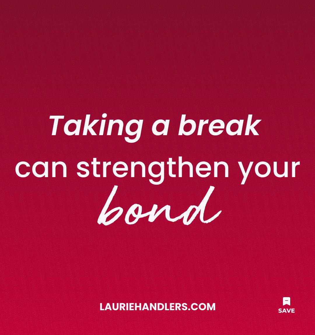 Feeling relationship blues 🥶? Likely just need a breather🌬 Not a break-up, but a shake-up ✔️5-7 days apart might reignite the 🔥💓 Switch it up, stay #extraordinarylovers. Drop thoughts 💬 below! \u000A#lauriehandlers #ding🚶‍♀️🚶‍♂️✨