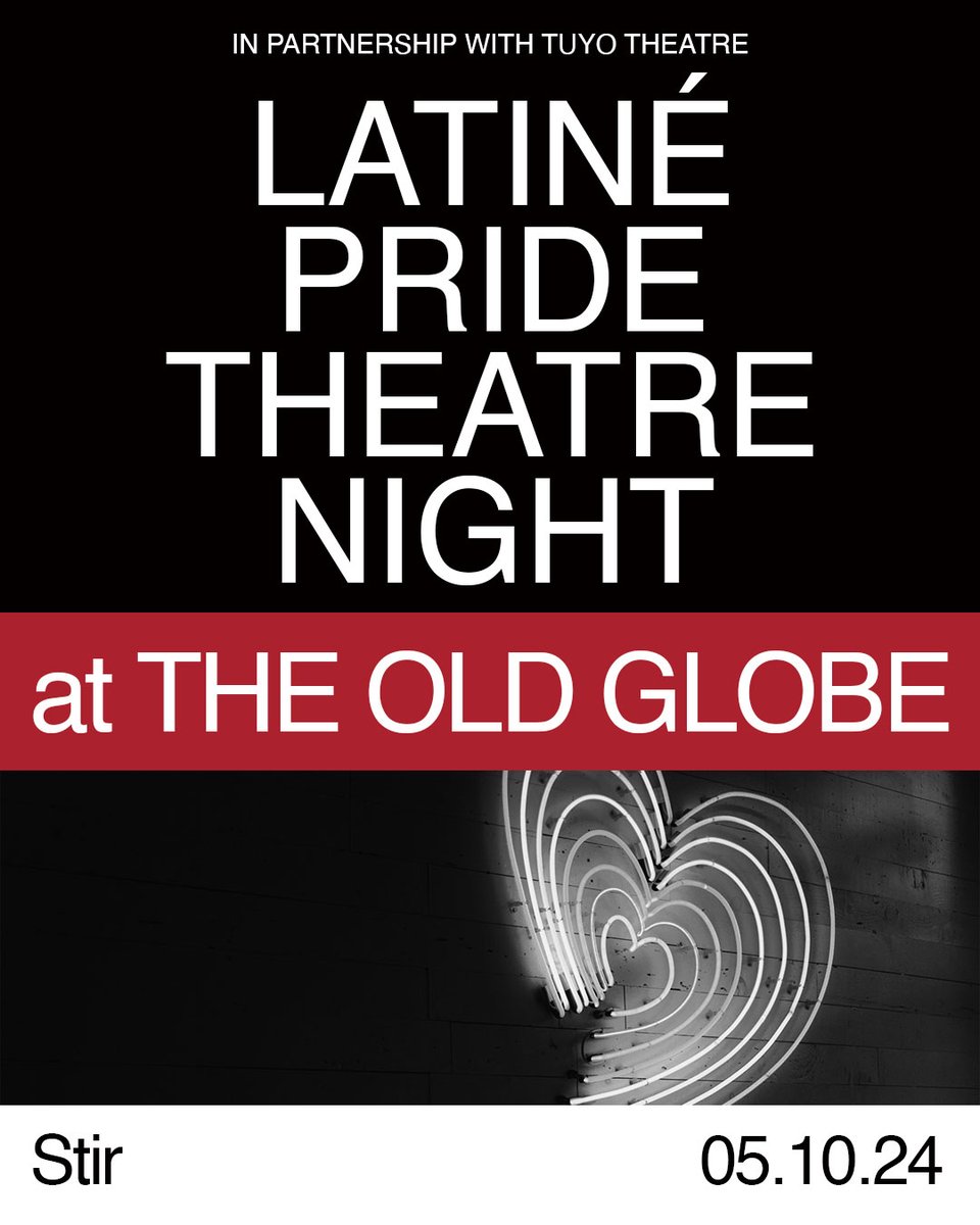 Our next Community Night is with Stir and @TuYo_Theatre 🧡 Join us for Latiné Pride Theatre Night including a social mixer before the show and then the world premiere play Stir, about family, food, and healing. Can’t wait to see you there!