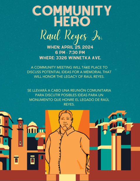 Tonight, from 6:00 to 7:30 PM, a community meeting will be held where we will discuss ways to permanently commemorate the legacy of Raúl Reyes Jr. Raúl dedicated his life to creating a stronger community for West Dallas, and your input, feedback, and memories from Raúl are…