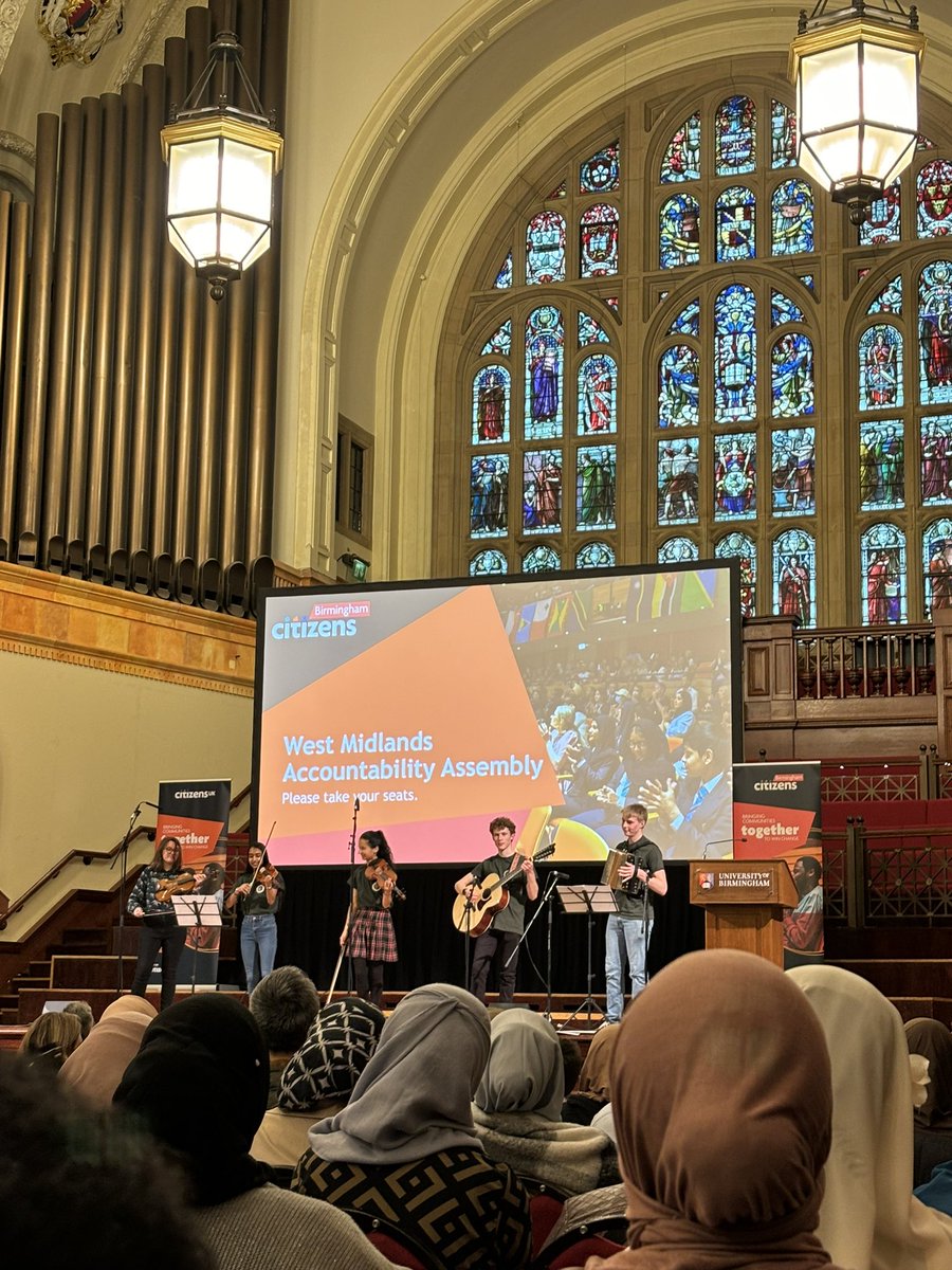 We’re at the West Midlands Accountability Assembly 2024 🗳️ 

The assembly has officially begun 🙌🏼 great start to the event with musical and poet performances 🎶 

We look forward to seeing the presentations on:
🔷 Housing 🏡
🔷 Work 👷🏽‍♂️
🔷 Saftey 👮🏽‍♀️

<a href="/Bham_Citizens/">Birmingham Citizens</a>