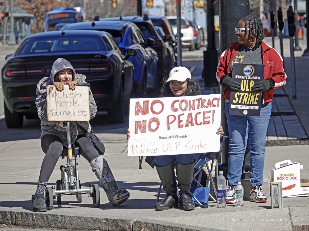 (3/3) I’ve spent the past two years of my life interning with Gannett and learning from these journalists. Without them, I would not be the person I am today. Their work is vital to this community and their voices matter. #unionstrong <a href="/rocnewsguild/">Newspaper Guild of Rochester</a>
