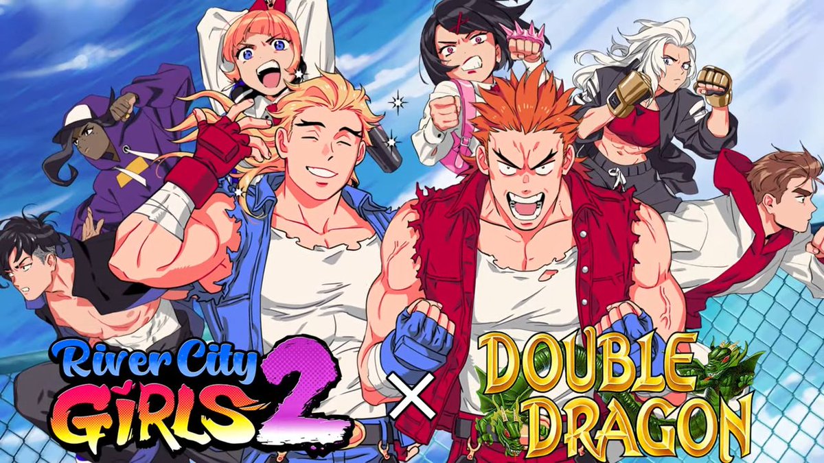 Billy and Jimmy Lee (Double Dragon) coming to River City Girls 2 as premium playable character DLC this summer wayforward.com/news/double-dr… Free update also coming (Double Dragon-themed motion comic, two new shops, new accessories, and more)