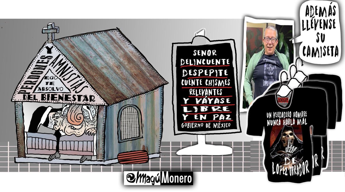 #FelizJueves estos son los cartones de los moneros de México del 25 de abril de 2024, publicados tanto en los principales medios de información como en sus redes sociales. (Parte 1) @MoneroKemchs @CartonCalderon @Garcimonero @MaguMonero