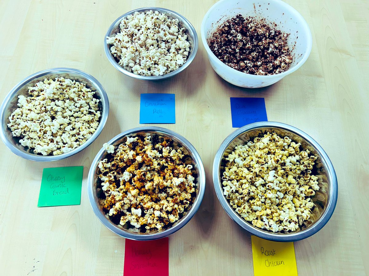 Meanwhile HFT re-capped their knowledge of the Scottish Dietary Goals creating popcorn that addresses current dietary advice with some interesting flavour combinations going on!! <a href="/KpssPEandHE/">KPSS PE + HE</a> <a href="/KingsParkSec/">KPSS</a>