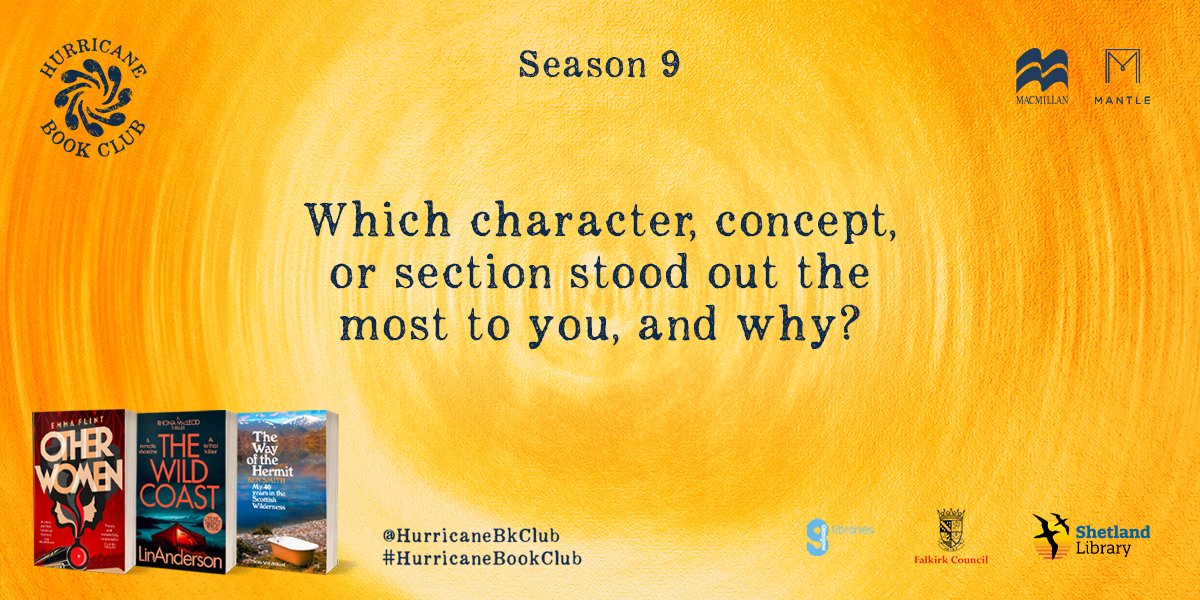 And the next question... #HurricaneBookClub