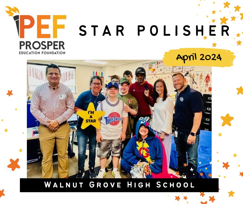Mrs. Smith, your patience, kindness, and understanding have helped your classroom succeed in countless ways. Thank you for everything you do for your students. Congratulations on being the April Star Polisher for Walnut Grove! 🌟 #amazingteachers #starpolisher #allin
