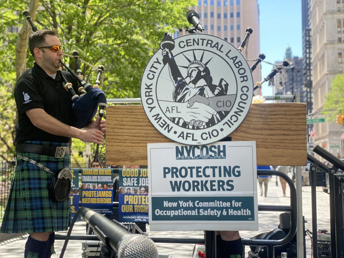 This #workersmemorialday we honor the dozens of lives lost on the job in the past year and redouble our commitments to safe standards and dignity for all workers across the five boroughs