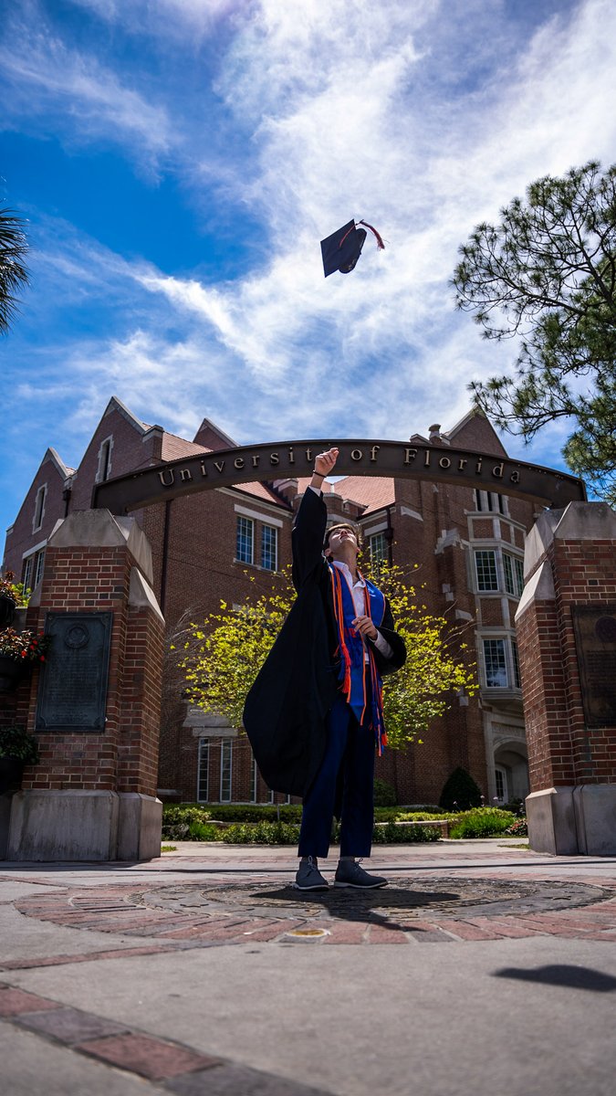 'Words truly can’t describe how grateful I am for @UF. I always dreamed of attending since I was a kid, and now that dream has come true. I will be forever grateful for the many friends and memories I've made that will last a lifetime.' - Cole Blackstone, 2024 #UFGrad