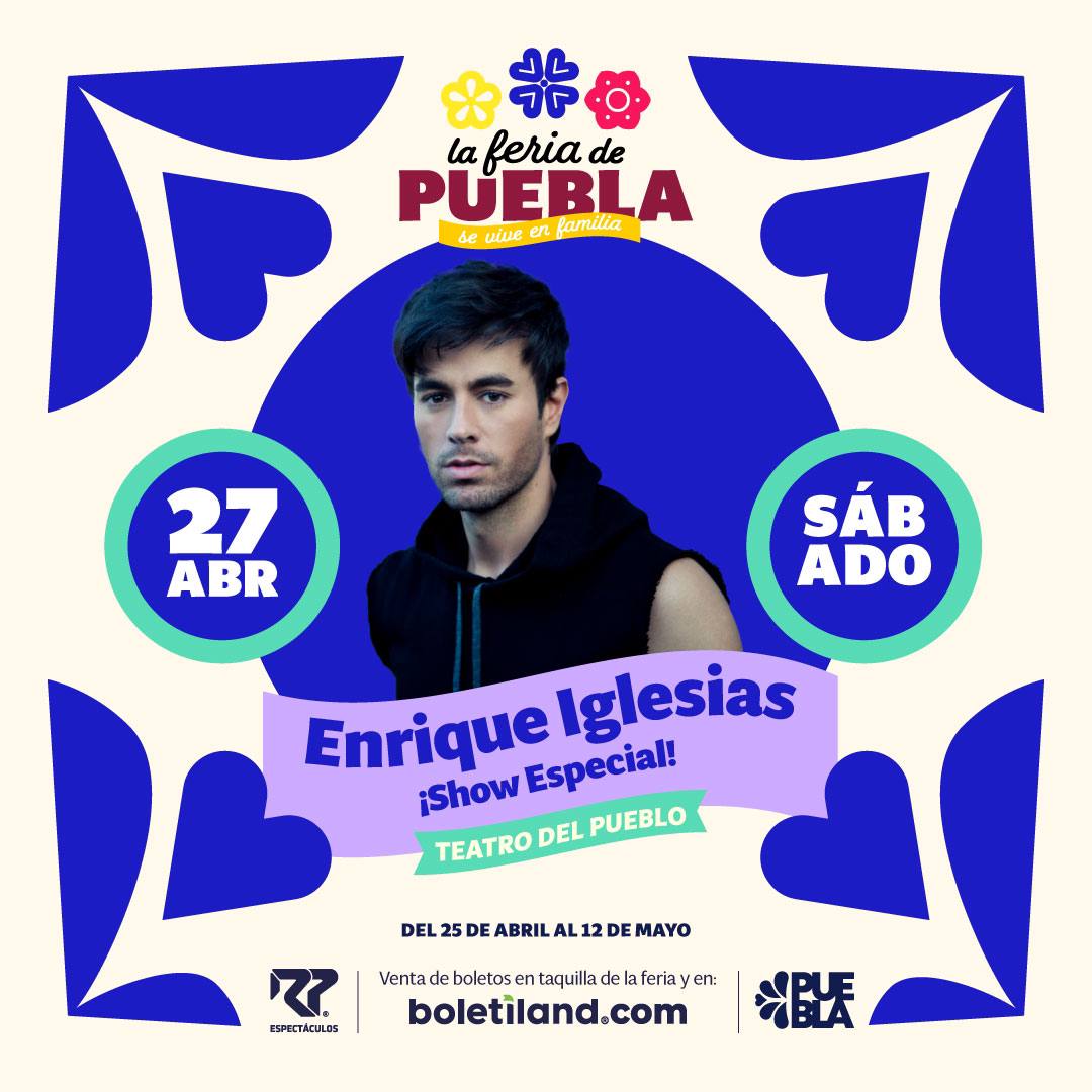 enrique iglesias en la feria de puebla