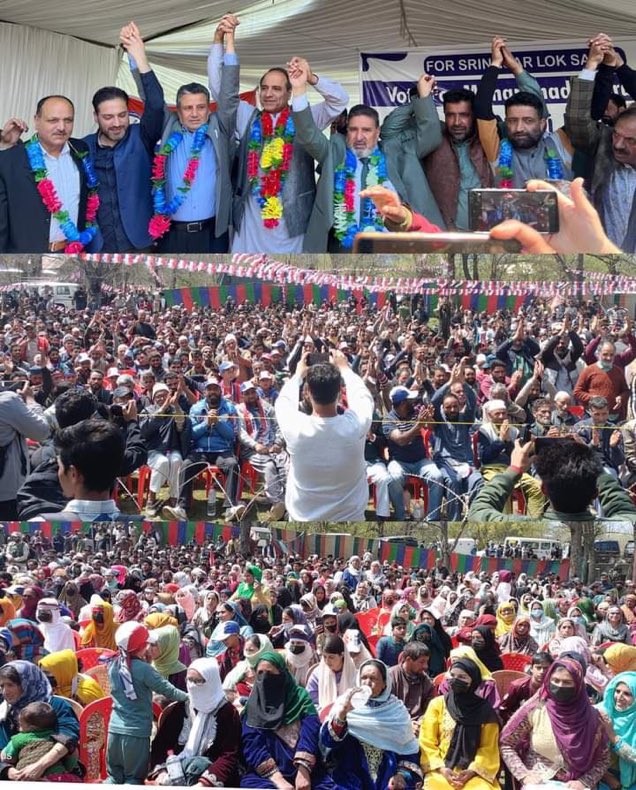 What a mammoth responsive gathering of ApniParty in Khansahib constituency .