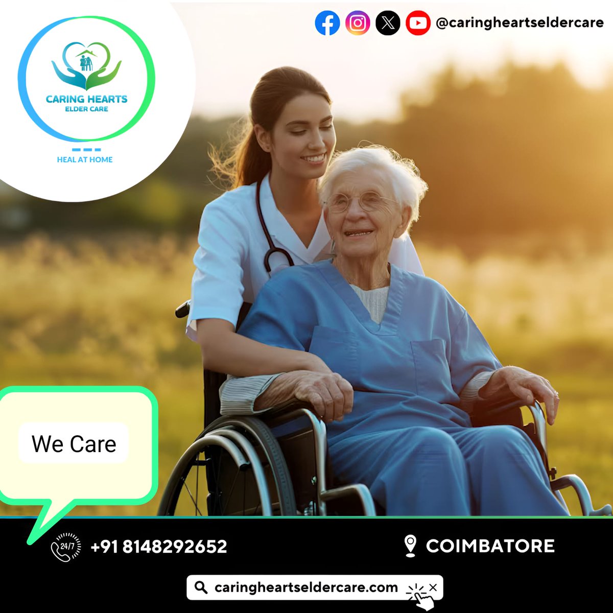 Why Choose @caringheartsEC 

#caringheartseldercare #homecare #eldercare #Chennai #Coimbatore #thursday #Hyderabad #Mumbai #Kerala #bangalore #uk #usa #tweet #careathome #best #homecareagency #rspuram #Hospital #Assistedliving #services #wecare #love #Agency #India #news #care