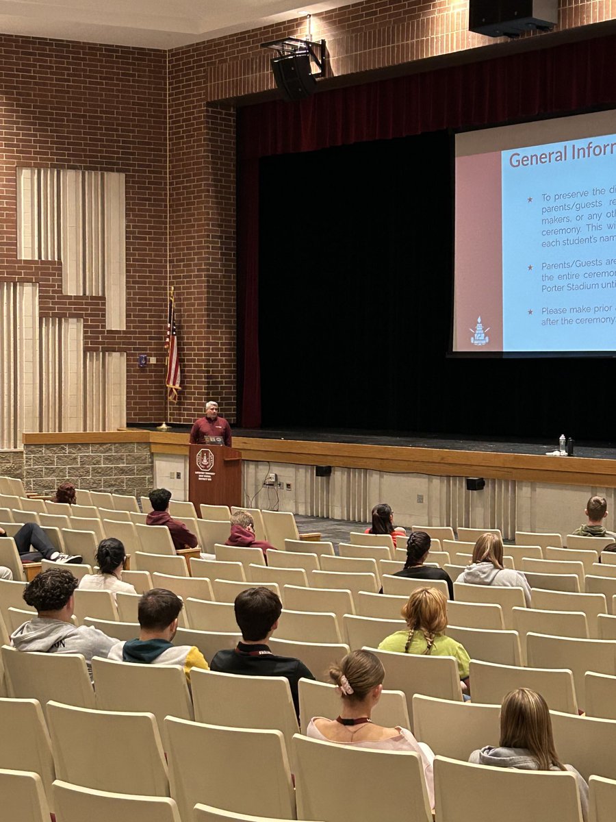 We’re getting closer to graduation for the Class of 2024! Thank you to ⁦@MattJBartley⁩ for presenting today to our seniors. For all information regarding graduation, please go to the LTHS website and click on the Graduation 2024 link!
#TogetherWeSucceed