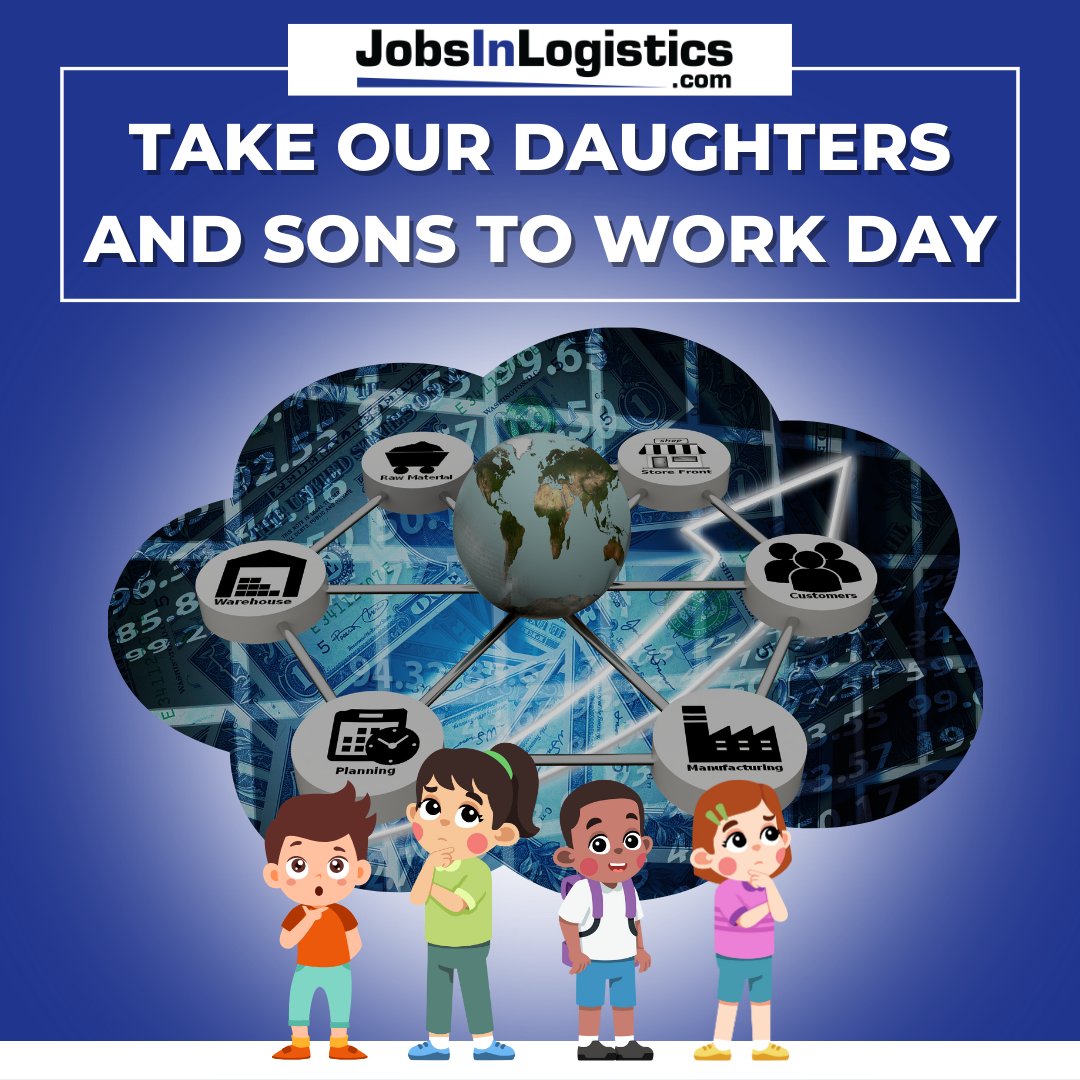 Who is participating in Take Our Daughters and Sons to Work Day? Today is an opportunity to give children a glimpse into the dynamic world of #supplychain and #logistics. Take some time to show your kids what the industry is all about! #takeyourkidtoworkday