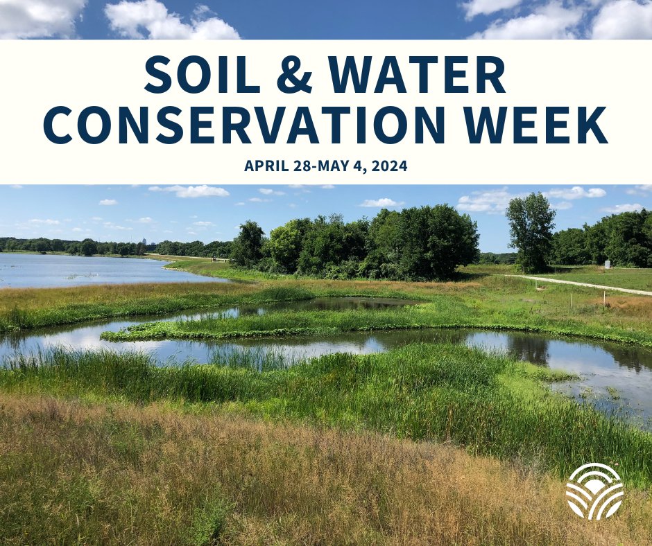 Happy Soil & Water Conservation Week! Shout out to @IADeptAg 's team in the Division of Soil Conservation as well as the farmers, landowners, cities, organizations and our MANY conservation partners they collaborate with to get conservation on the ground! #IowaAg #CleanWaterIowa