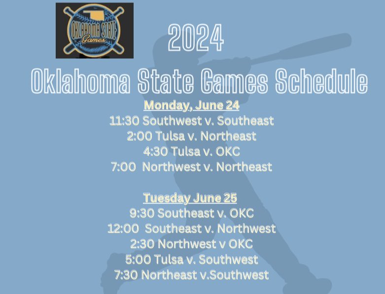 Okstategames's tweet photo. 2024 Oklahoma State Games Schedule! https://t.co/Gv6OmYXV8P