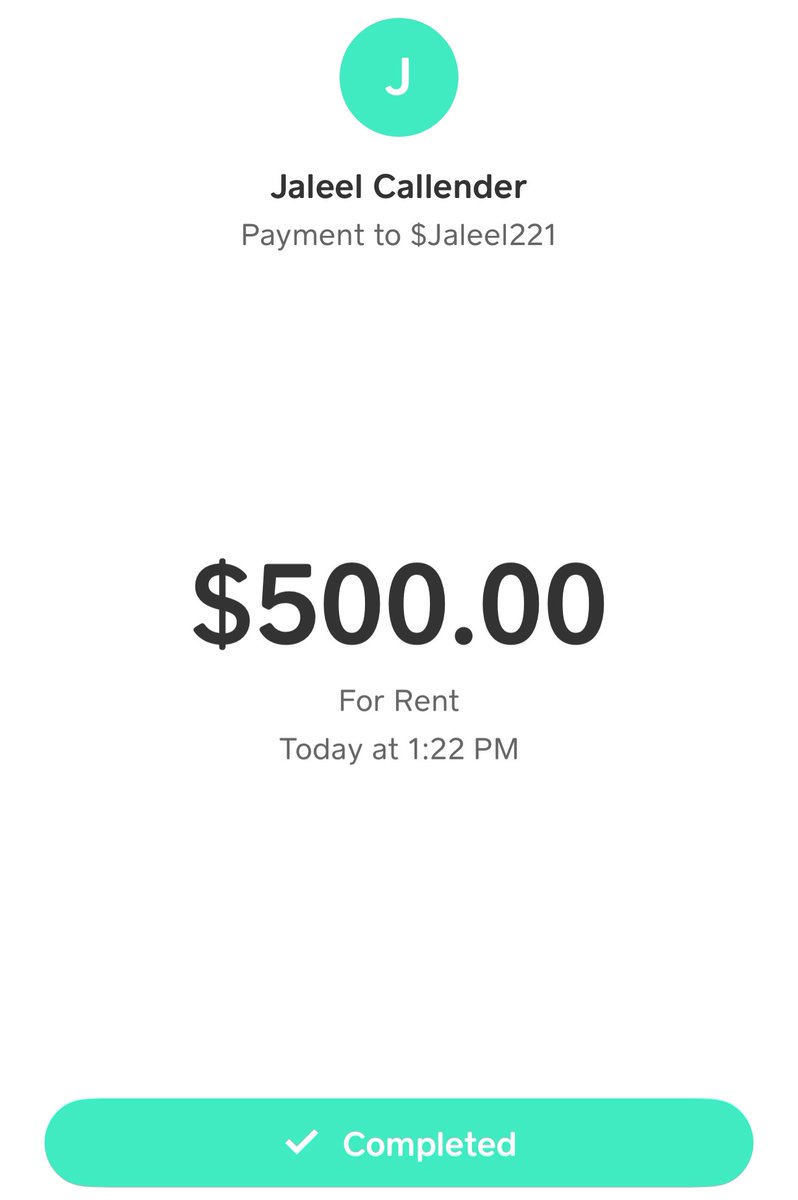 Sent you $500 to pay off your past due rent!