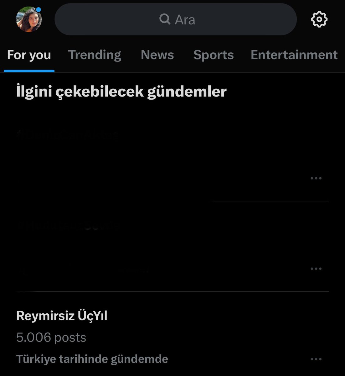 Gündem olmak bize yakışırdı zaten 

Reymirsiz ÜçYıl
