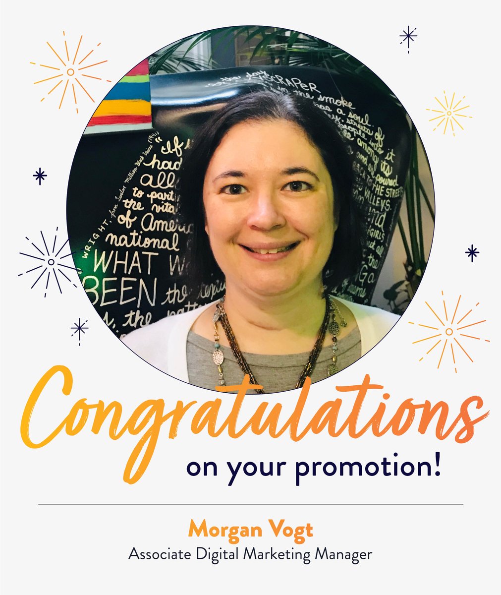 📣 Morgan Vogt has been promoted to Associate Digital Marketing Manager! 🎈 She's such a vital part of our team, building a strong email marketing program and driving website projects among many other things. Congrats Morgan, we can't wait to see how you grow in this role!