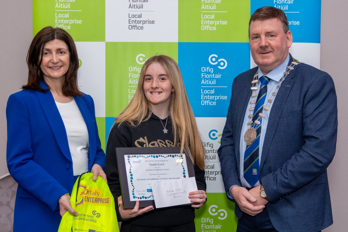 Well done to Anna &amp; Matilda, who represented Durrow NS at Offaly's Most Enterprising Student Awards earlier this week. What an achievement girls. We are all so proud of you both!