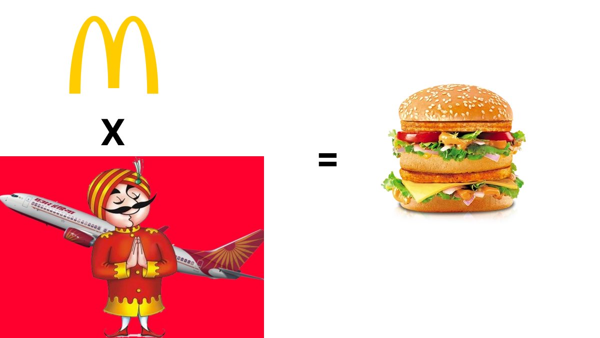 The perfect collab doesn't exist...yet. But imagine if they joined forces in the air 👀

iykyk 😉 <a href="/McDonalds/">McDonald's</a> <a href="/airindia/">Air India</a>