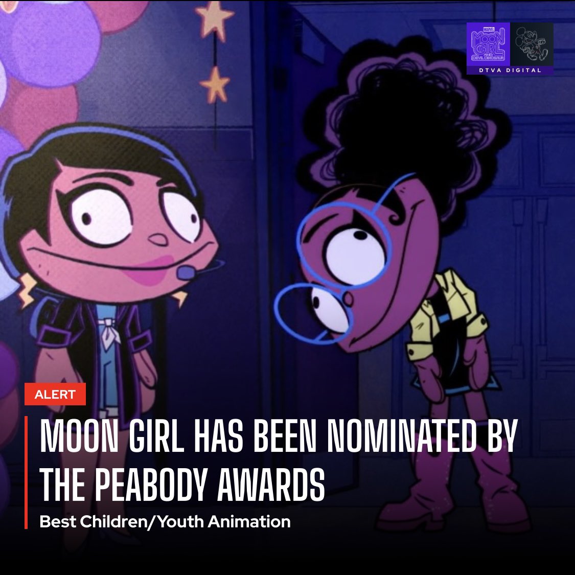 #MoonGirlAndDevilDinosaur has been nominated by the #PeabodyAwards for Best Children/Youth in an Animated Series.

#MoonGirl #MGADD #LunellaLafayette #DevilDinosaur