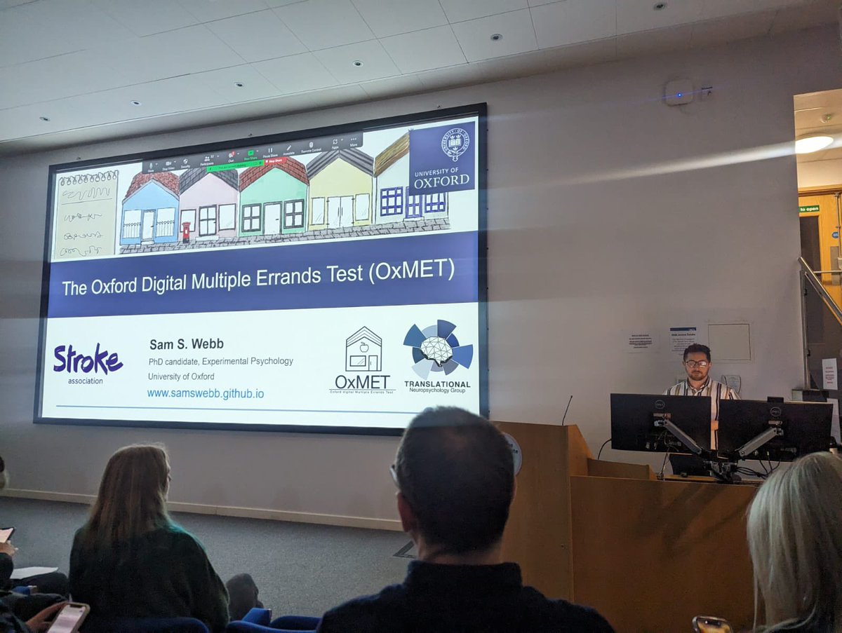 OxfordStrokeRRH's tweet photo. Members of our hub attended the British Neuropsychological Society Spring Meeting the past 2 days at Queen’s Square 🧠

Here are some snippets of talks by @NeleDemeyere &amp; @Saffello96 
As well as poster presentations by @TaboneFaye and Ibe Couwels

#BNS2024 https://t.co/YiMFcql2R9