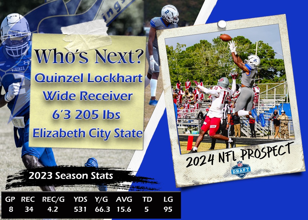 ECSUVikingFootball (@ecsuvikingfball) on Twitter photo NFL Draft Day! Good Luck to one of our own <a href="/saucyy6/">Quinzel Lockhart</a> on his draft process. Can't wait to see where you land! #OnTheRise #VikingPride3x #NFLDraft #D2Football NFL Draft Day! Good Luck to one of our own <a href="/saucyy6/">Quinzel Lockhart</a> on his draft process. Can't wait to see where you land! #OnTheRise #VikingPride3x #NFLDraft #D2Football