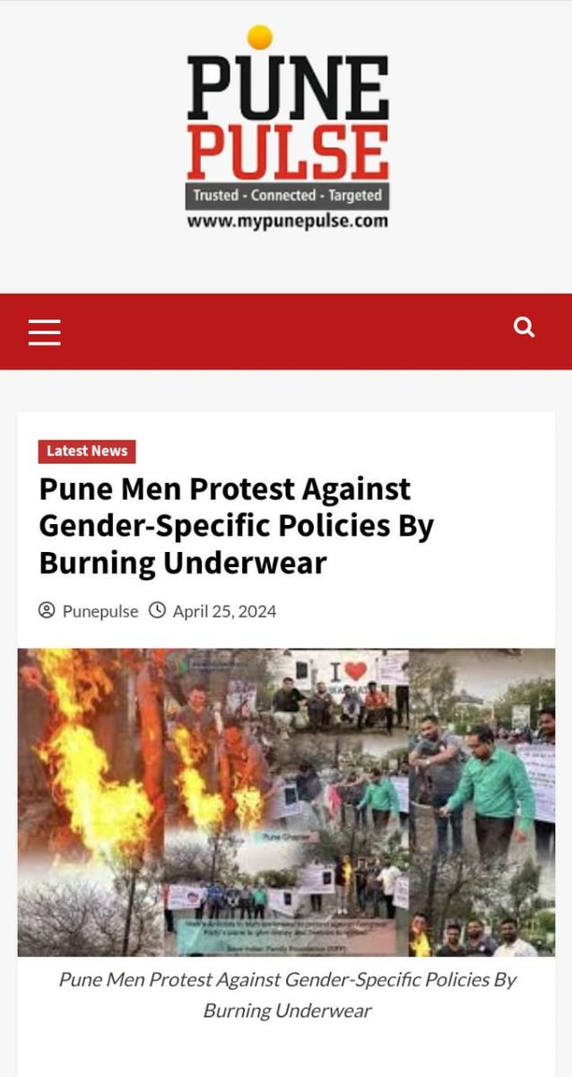 SIFF Men Protest Against Gender-Specific Policies By Burning Underwear - 

#PUNE
#BurnYourUnderwear 
#UnderwearBurning4NOTA 
Episode -1