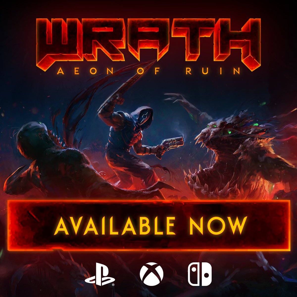 WRATH is available NOW on Xbox, PlayStation, and Nintendo Switch 🎮