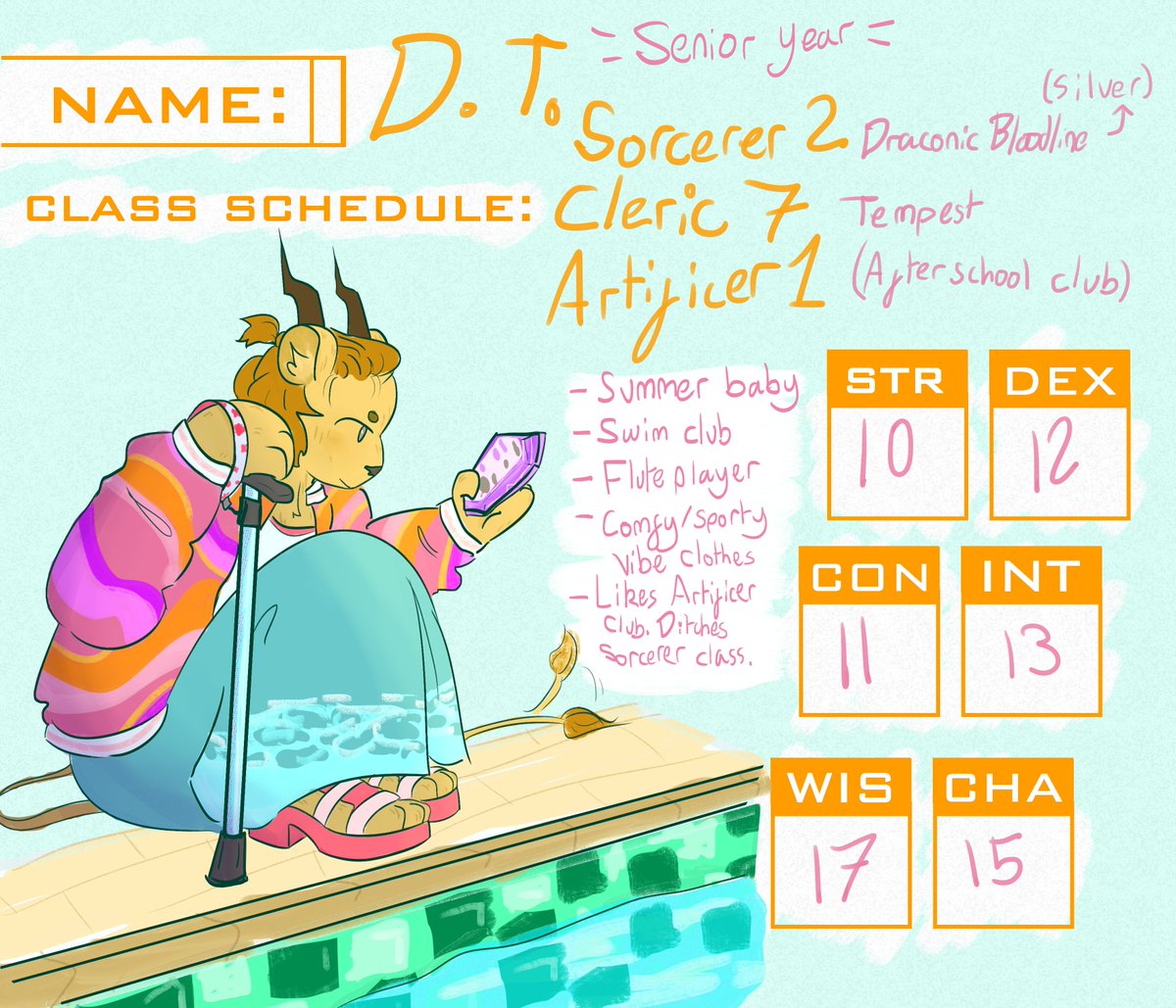 dtlestrade's tweet image. #fhsona time. this was rlly fun. come to cleric class and bitch about bobby dawn in the back row with me #FANTASYHIGH