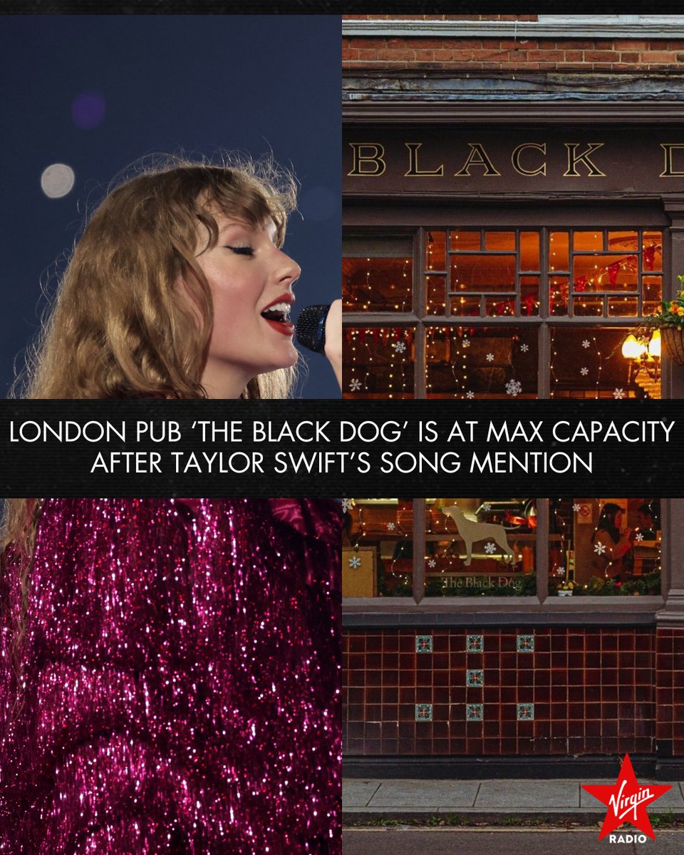 They've had to turn customers away since getting worldwide attention. The April 19th album release sparked the Swifties interest in the bar. 'The Black Dog' song mentions the bar: 'And so I watch as you walk Into some bar called The Black Dog' 📸: Getty, theblackdogvauxhall/IG