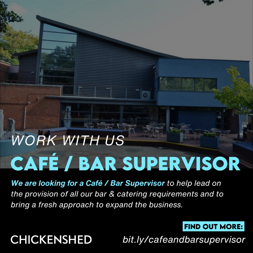 Join Chickenshed as Café / Bar Supervisor! From serving staff and students by day to hosting public audiences and workshop attendees by night, it's a bustling environment ready for your fresh approach. Apply now on our website! 🌟 #NowHiring