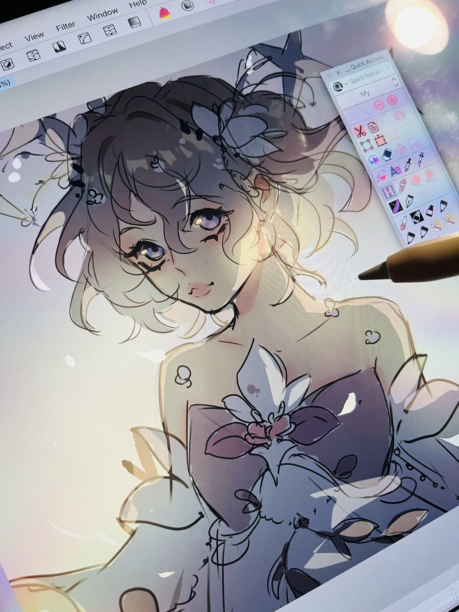 LnShiro0725's tweet photo. Wip commission ✨
#Commission #illustration #AnimeArt #animegirl https://t.co/7WQXY3F18G