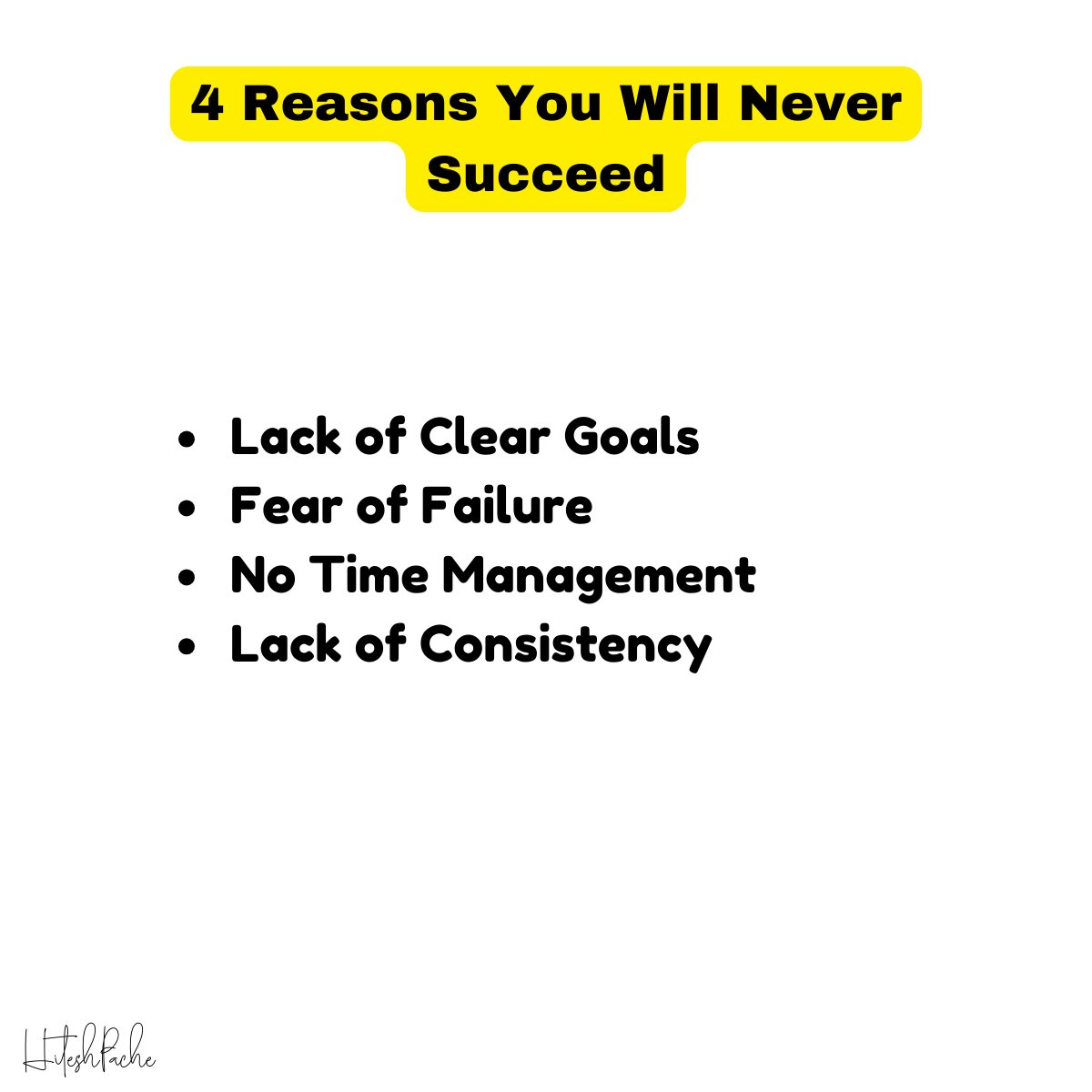 Struggling to succeed? Here are 4 common obstacles and how to overcome them:
1. Lack of Clear Goals
2. Fear of Failure
3. No Time Management
4. Lack of Consistency
#SuccessTips #GoalSetting #OvercomingFear #TimeManagement #ConsistencyIsKey #SMARTGoals #ChampionsMindset #Prioriti